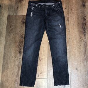 7FAMK Josefina Mid Rise Jeans in Vintage Port Lion